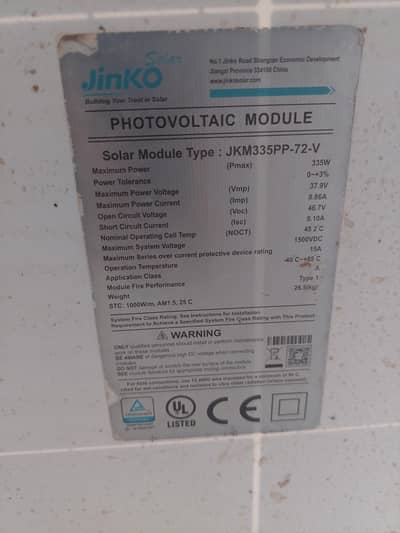 jinko 330 watt solar Panel for sale