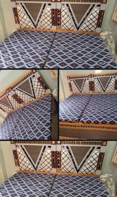 2 single bed for sell with out mattress