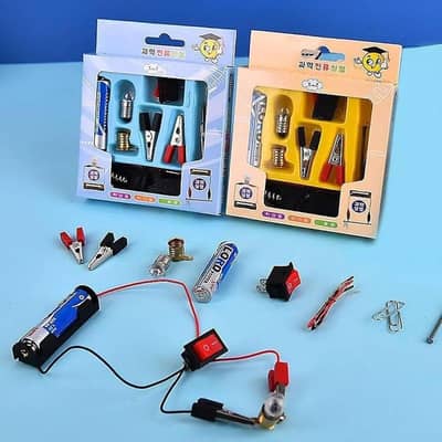 Kids Electric Circuit kit with Light Bulb and fan