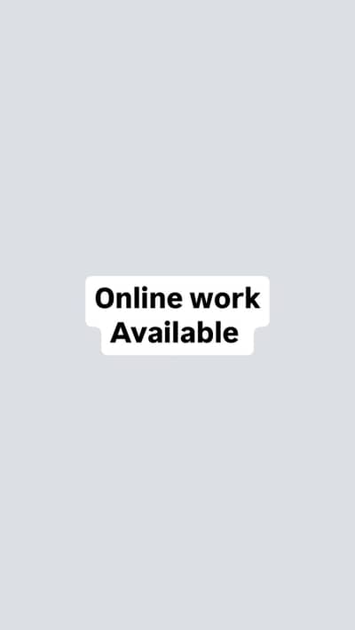 Online work Available for women