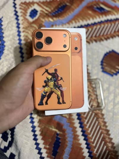 iPhone 17 Pro Max physical +esim 256 gb orange colour Waterpack