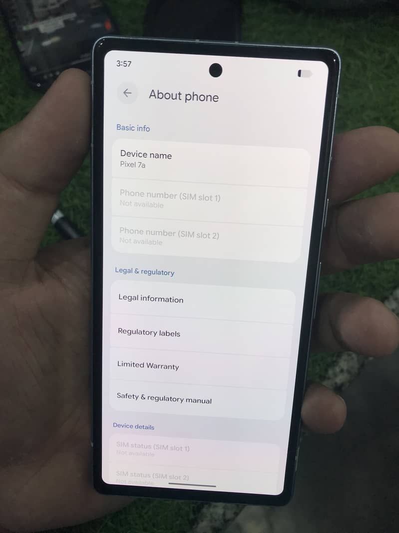 Google pixel 7a 4