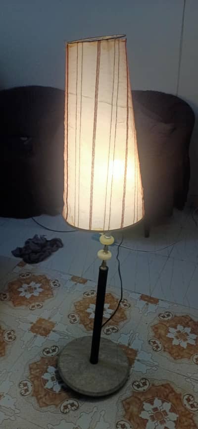 Floor Lamp or Drawing Room Lamp with Marble Base.