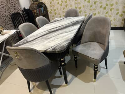 Dining table with chairs