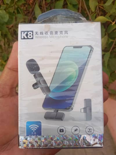 K8 Wireless Microphone - Like New - Complete Box