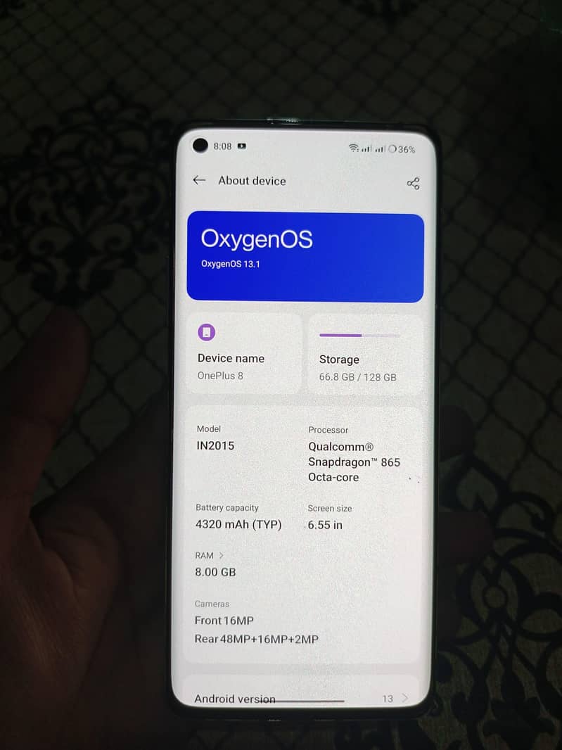 One Plus 8 5