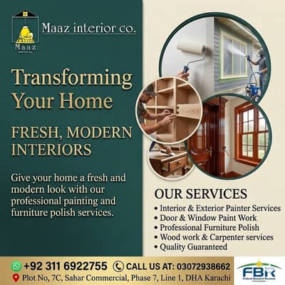 carpenter / painter / furniture polish / Home Maintenance services