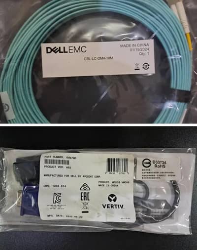 Dell (Genuine) OM4 LC/LC 32G FC and KVM Cables