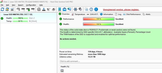Lexar NM790 2TB NVMe M. 2 SSD