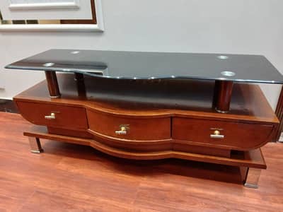 sheesham wooden console in polish made