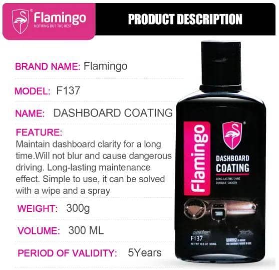 Flamingo F137 300ml Dashboard Coating