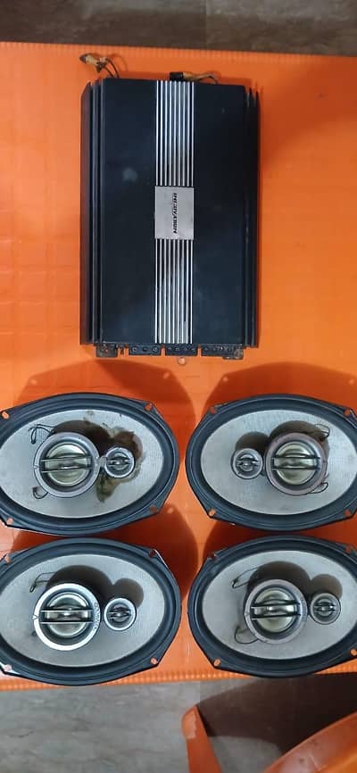 Kenwood 718 Original speakers and amplifier for sale used
