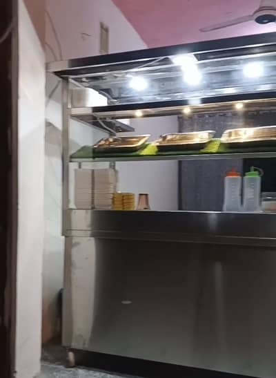 Premium Stainless steel Burger & Fries Counter for sale Fast Food