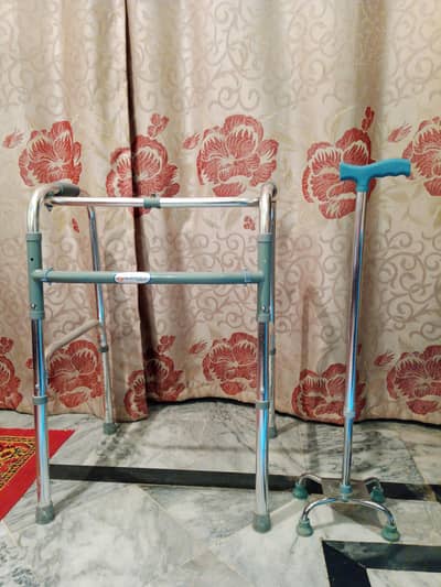 Walker Stand And Walking Stick
