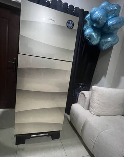 Homage slightly used brand  new glass fridge