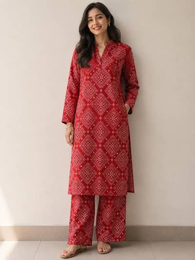 lawn two piece suit