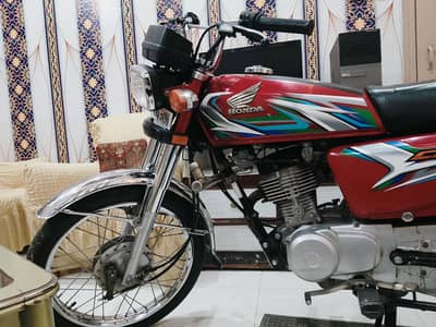 The bike has a 2023 sticker