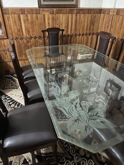 Dining table with 8 chairs