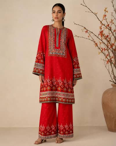 lawn two piece suit
