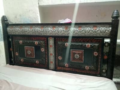 Double Bed Iron With Heavy Iron Cage Beautiful Design
