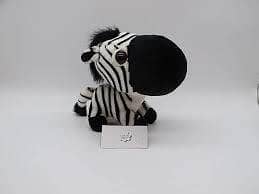 Big-Eyed Zebra Plush Stuffed Antique collection