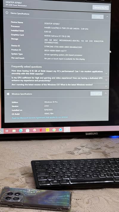  Intel Core i5 7th Gen Gaming PC – GT 730 GPU | 8GB RAM | SSD + HDD