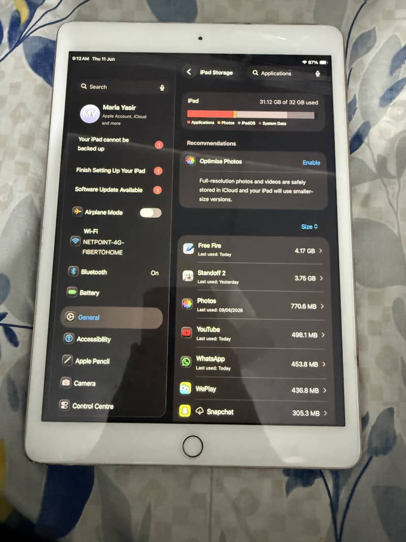 IPAD 8 GENERATION 4