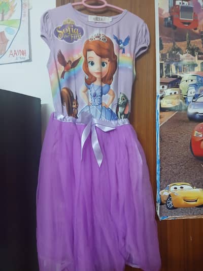 Princess Sofia dress formal semiformal for girls age 5 to 7 years old.