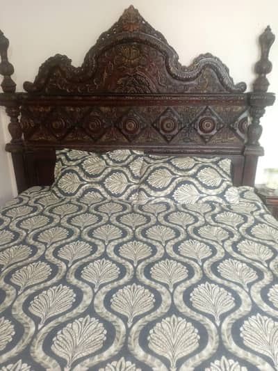 shesham wood chinioti bed set for sale