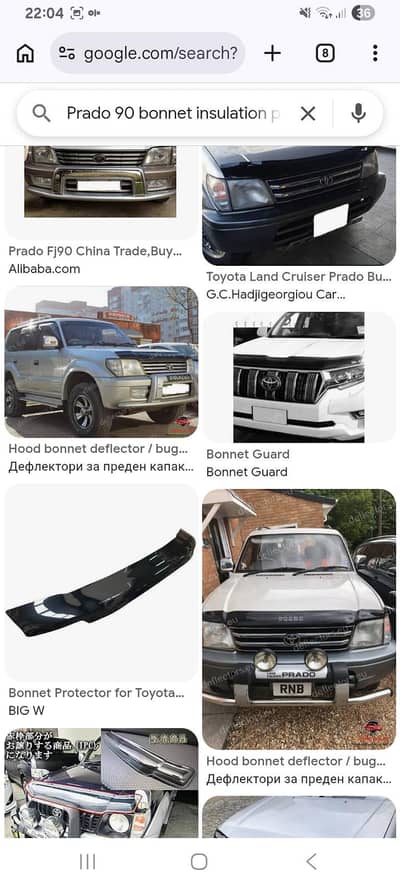 Toyota prado 1996-2002 bonnet protector/ insulator