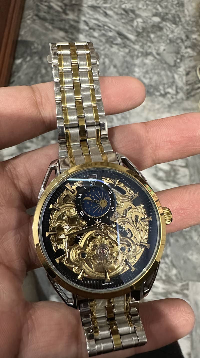 TRUE WORTH Automatic Skeleton Watch 1
