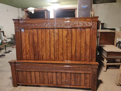 New pure woden shisham king size beds