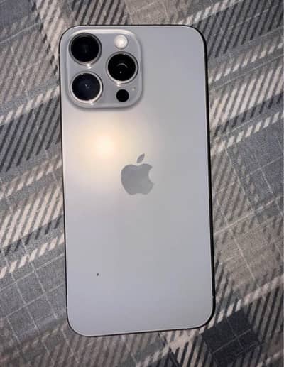 iPhone 15 pro in Brand New Condition with Original Box and Charger"