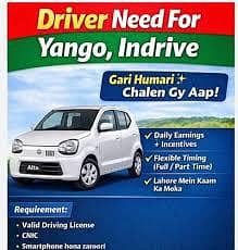 Yango Indrive drivers Required