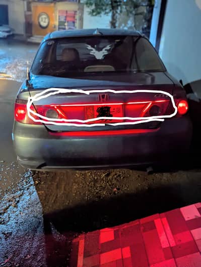 Honda City back  light installation