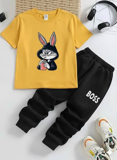 kids printed tracksuit