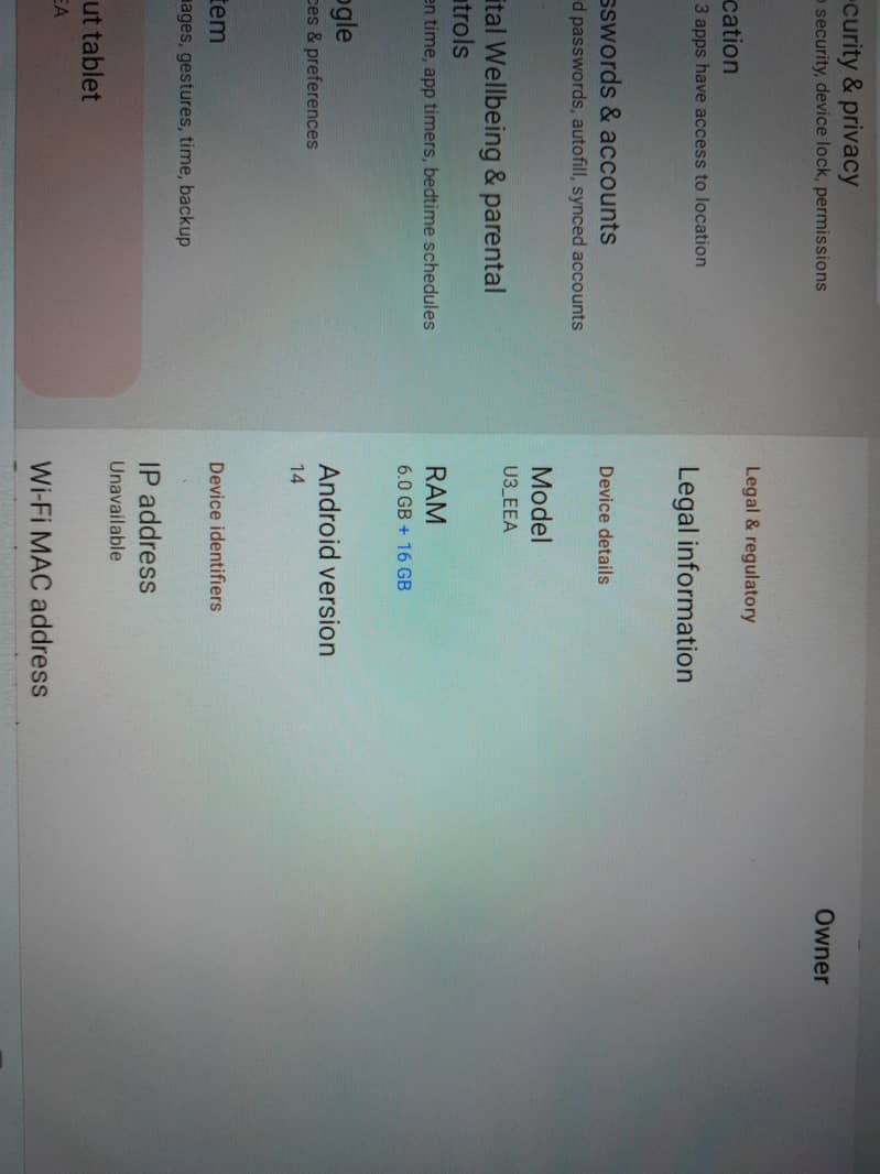 Android tablet 4