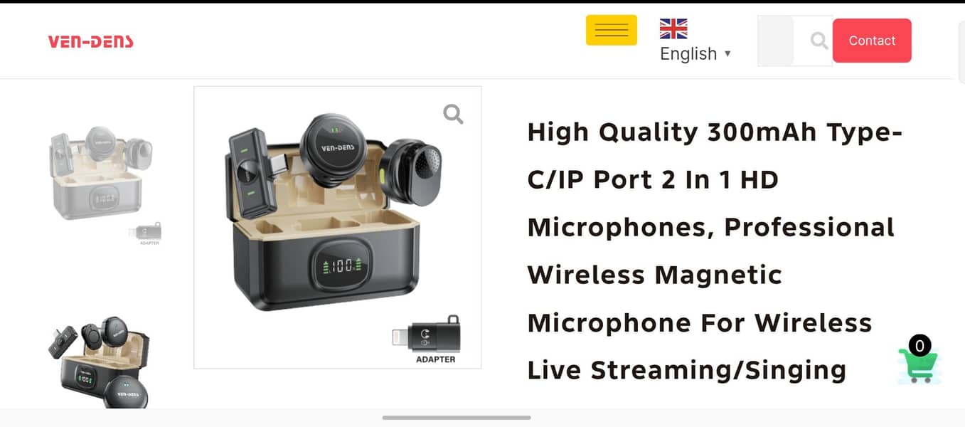 Ven-Dens Wireless Mic for iPhone & Android vlogging interview 2