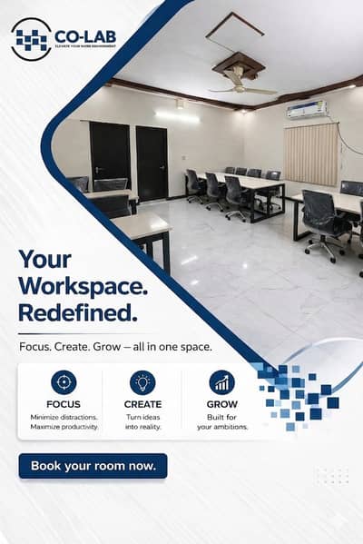 Coworking Space Gulshan-e-Iqbal Block 2 | Seats from 12,000