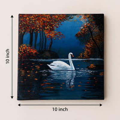 Swan on a Quiet Lake