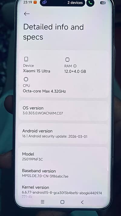 Xiaomi 15 Ultra 12/256GB – 10/10 Condition – Complete Deal