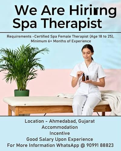 We Are Hiring Female Staff Required For Spa & Salon
