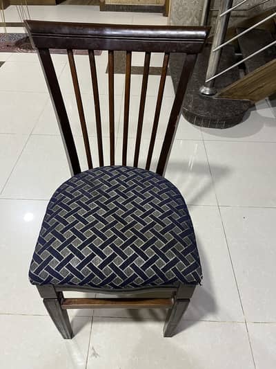 6 Chairs Glass  Dining Table
