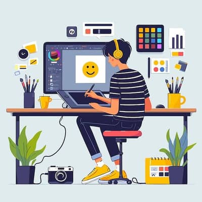 Graphics designer male or female staff need