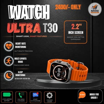 T30 Ultra 2 Smart Watch 2.2 Inch Display