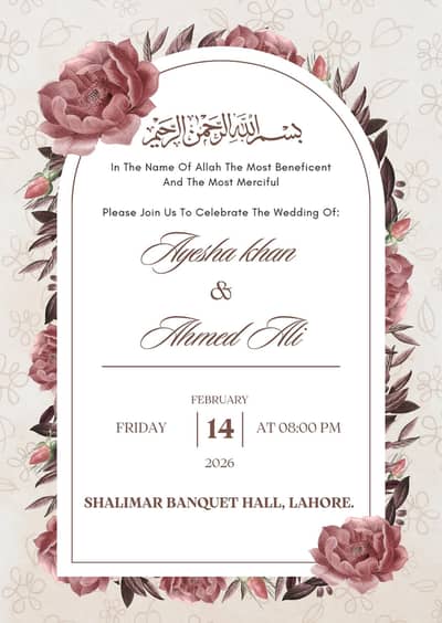 Shadi Card Design 1 Hour Delivery 499 Rs
