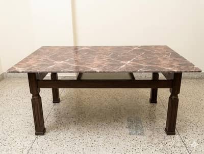 Glass top dinning table