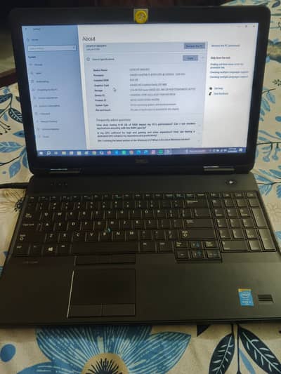 dell Lattitude E5540 5 gen 8 gb RAM 240 SSd