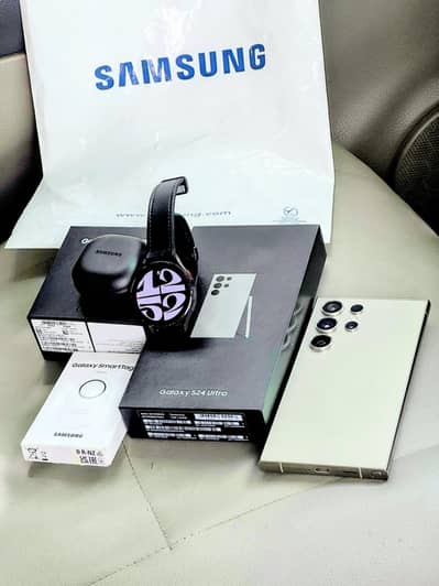 S24 Ultra with Galaxy Buds & Watch 4