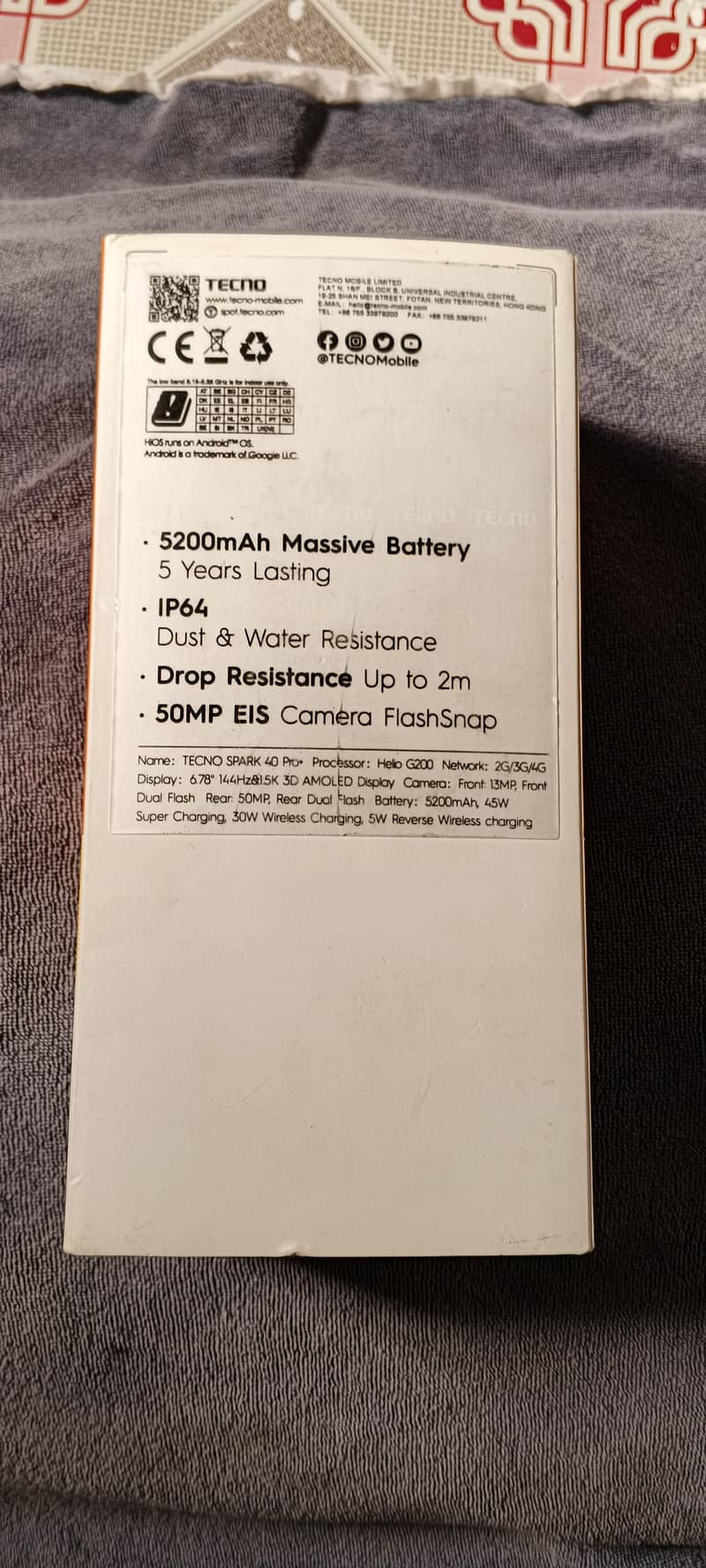 Tecno Spark 40 Pro Plus 8